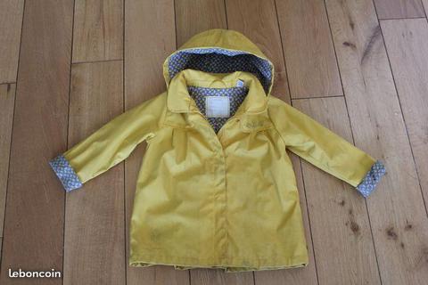 Manteau Coupe vent jaune OKAIDI - 2 ans