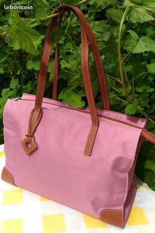 Sac cabas Le Tanneur nylon/cuir