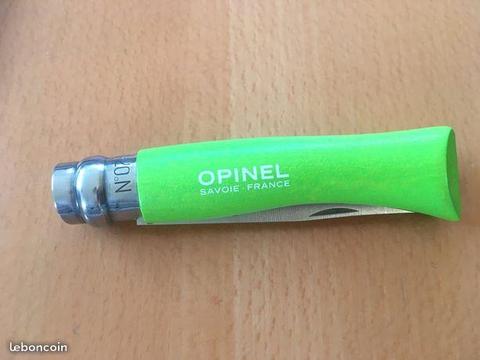 Couteau OPINEL n°7 colori Vert - NEUF