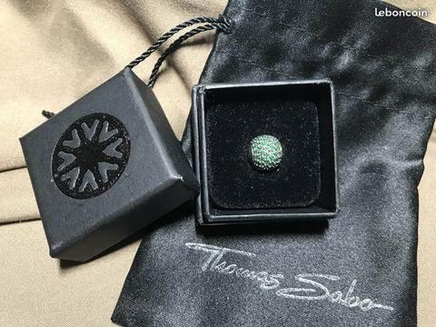 Charme bead argent vert Thomas Sabo