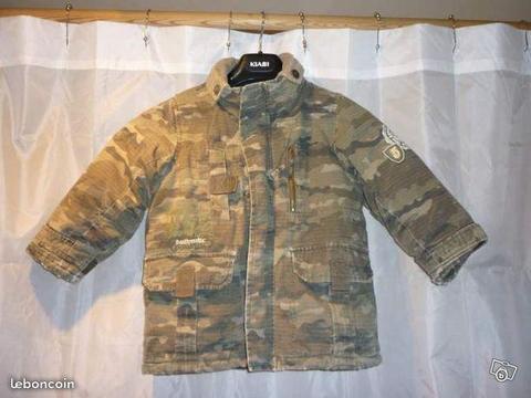 Anorak camouflage manteau doudoune 4 ans