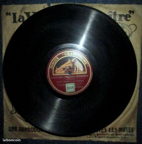 Disque vinyle (78 Trs) phonographe ann. 30/40