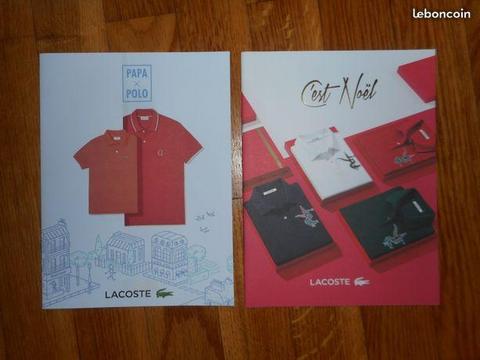 Catalogues LACOSTE Noël + Fête des Pères 2016