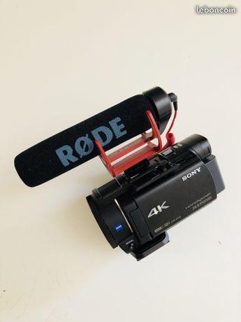 SONY FDR AX33 CAMESCOPE 4K + MICRO RODE