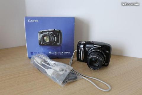 Appareil photo Canon PowerShot SX120 IS Noir