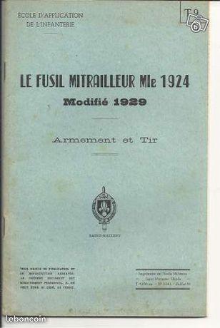 LE FUSIL MITRAILLEUR Mle 1924 MODIFIE 1929