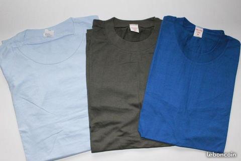 Tee - shirts 100% coton différents coloris - NEUFS