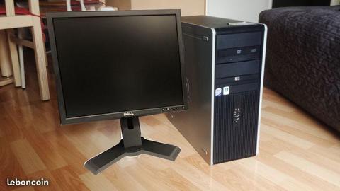 Pc complet +Wifi / W.7 Pro /4Go -250Go DD + Office