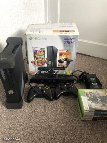 Xbox 360 kinect 250Go 2 manette + 7 jeux