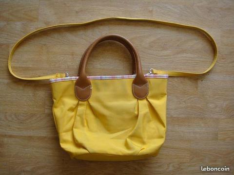 David Jones - sac à main en toile jaune