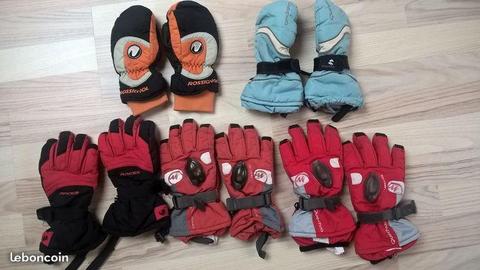 Mouffles et gants de ski - 10,12 et 14 ans