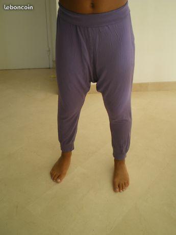 Sarouel violet fille 9-10 ans