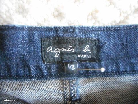 Pantalon jean Agnes B bleu Taille 42