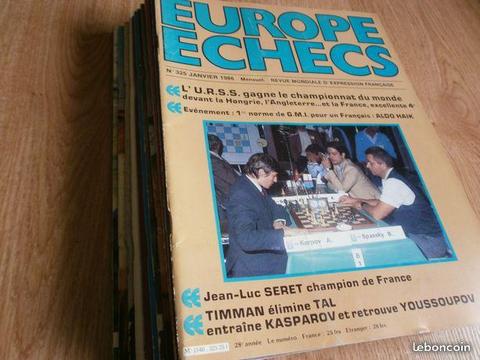 Europe échecs / Année 1986 intégrale