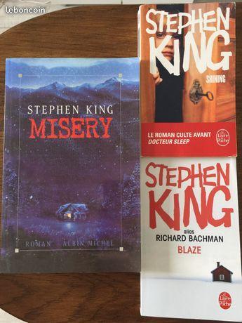 Lot 3 livres Stephen King