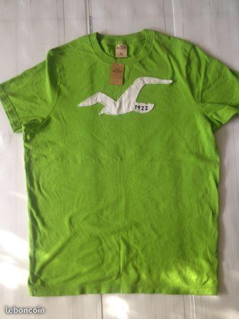 T Shirt Hollister Vert Taille XL TOUT NEUF