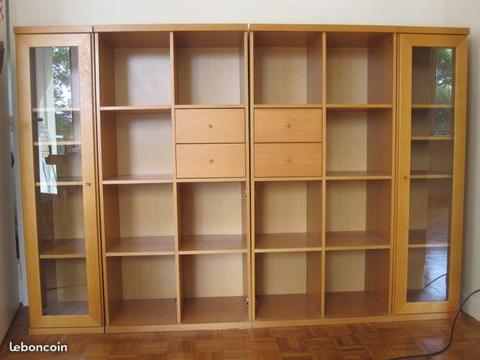 Bibliothèque - 4 meubles