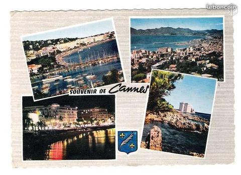 Ancienne carte postale Souvenir de Cannes