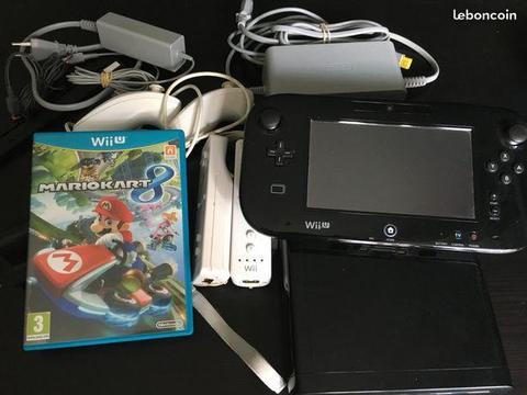 Console Wii U + Mario Kart 8 + 3 manettes