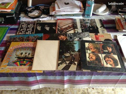 Lot de vinyles de The Beatles