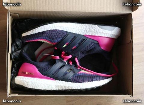 NEUVES adidas ULTRA BOOST 40 41 baskets fuchsia