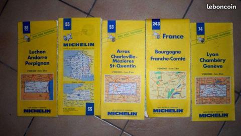 Cartes routières Michelin et autres