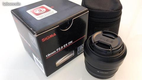 Sigma 19mm F2.8 EX DN - Monture E Sony