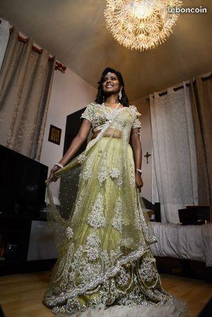 Robe Bollywood Saree Lengha cérémonie