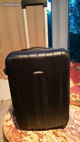 valise/soute,coque rigide,noir,62cm,4 roues,tirett