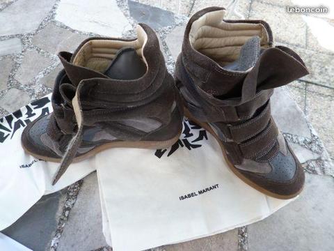 Baskets sneakers ISABEL MARANT bekett gris p 37