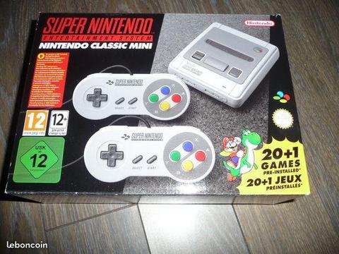 Super Nintendo snes mini classic +ticket de caisse