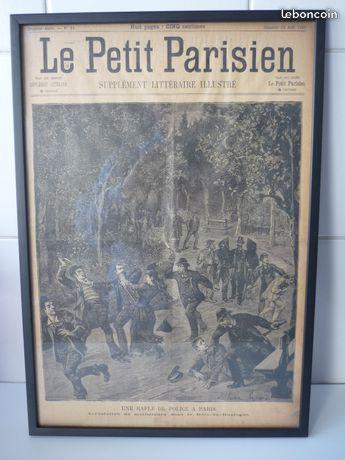 Cadre page une du petit parisien du 24 aout 1890