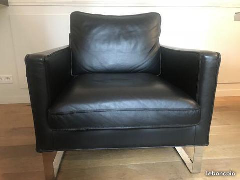 Fauteuil en cuir parfait état