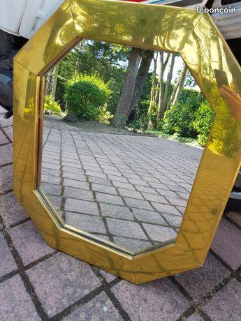 Miroir deco cadre laiton