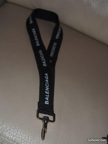 Balenciaga key chain, cloth belt