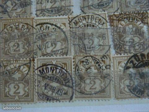 Timbres helvetia 1880