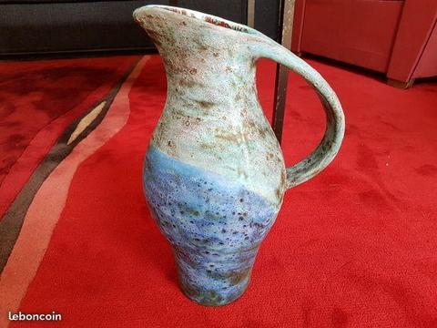 Vase ancien vintage eb céramique 1950 signé