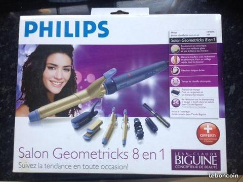 Fer à friser et à lisser 8 en 1 PHILIPS, NEUF