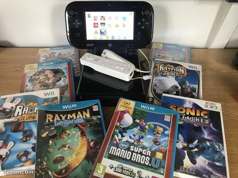 Console Wii U avec 8 jeux et manette