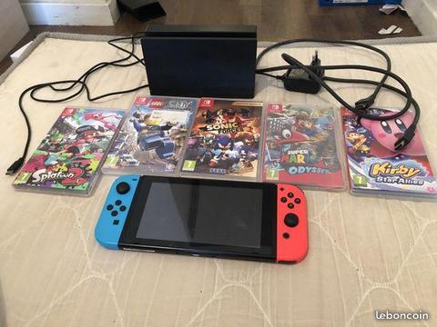 Nintendo Switch + 5 jeux