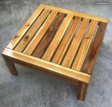 Table basse bois massif 5 couches de vernis