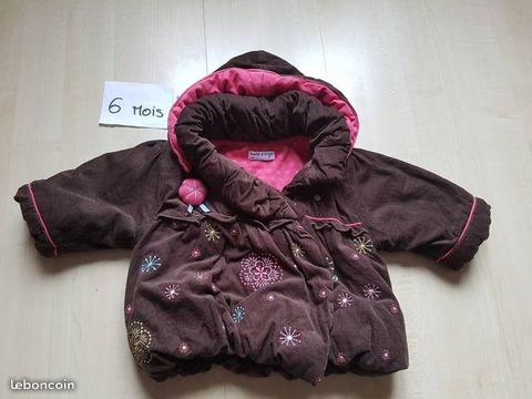 Manteau fille 6 mois Sucre d'Orge