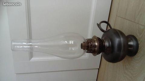 lampe a huile etain