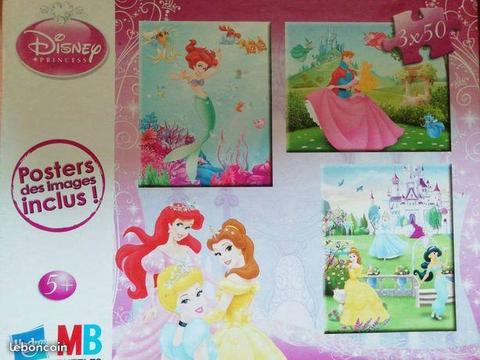 puzzle 50 pièces princesses Disney