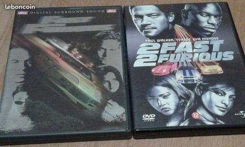 Lot DVD FAST & FURIOUS 1 & 2