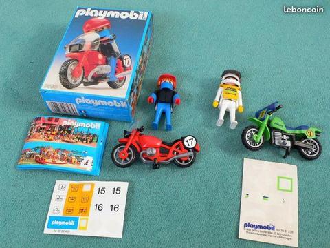 Playmobil 3301 & 3565 moto jumper & bmw