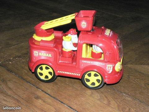 Camion de pompier Babar + personnages (mastrou)