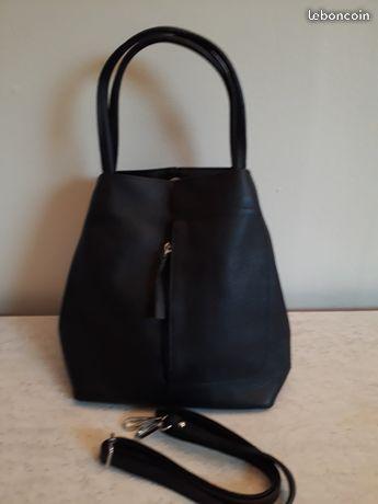 Sac a main cuir noir neuf