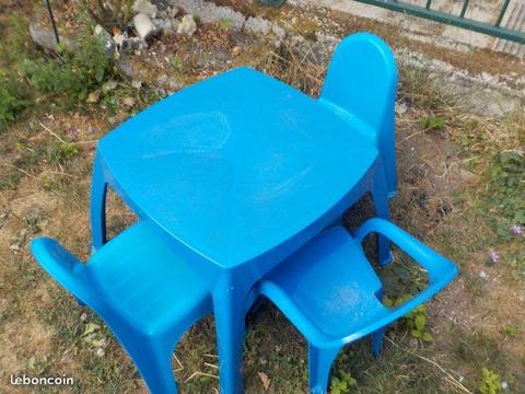 Table et chaises pour enfants