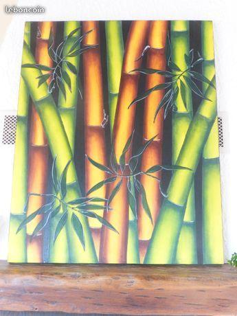 Peinture sur toile - Bambous